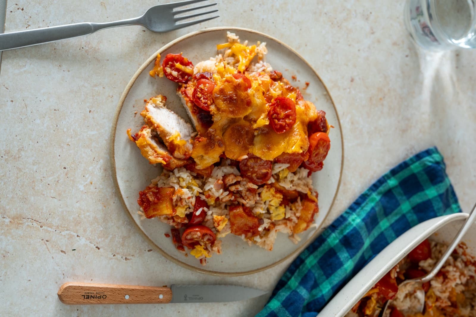 Chinese Baked Tomato Pork Chop Rice