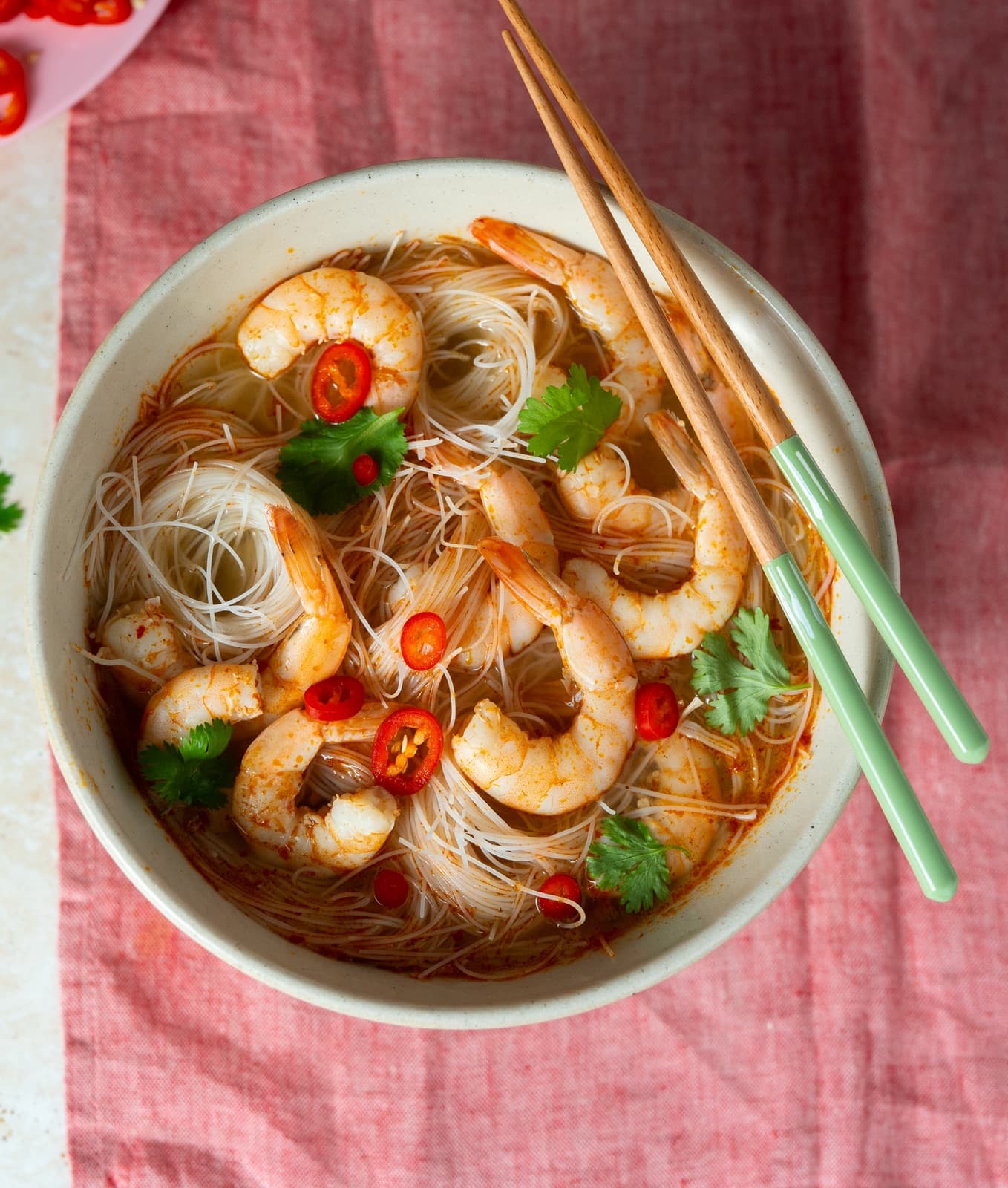 Prawn Tom Yum Soup with Noodles
