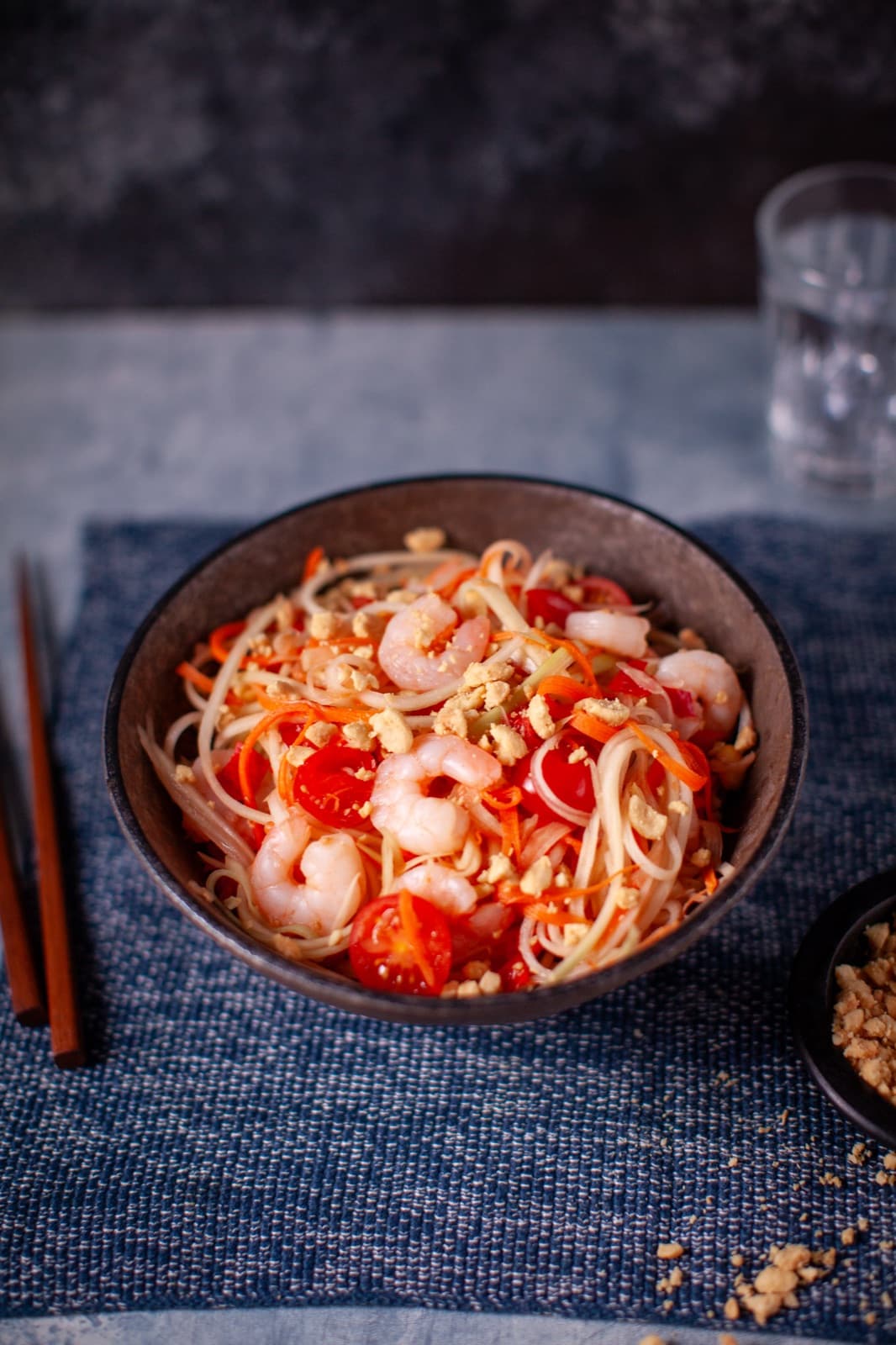 Prawns and Thai Green Papaya Salad