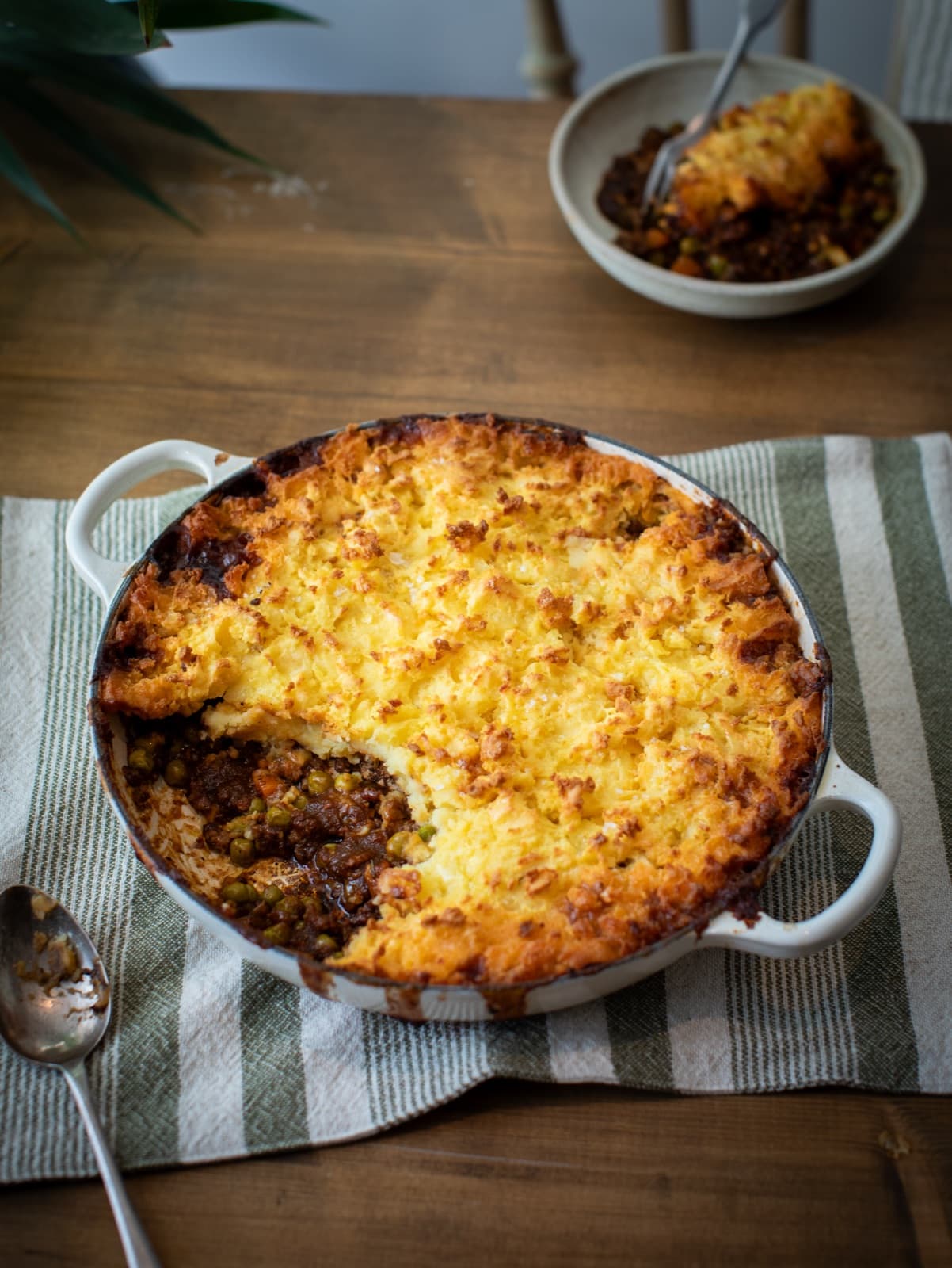 Shepherds pie with pecorino mash topping