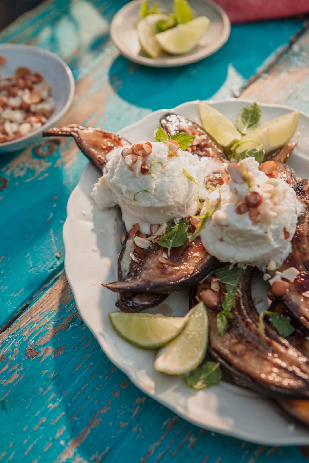 Caramelised Banana Split with Zesty Coconut Cream