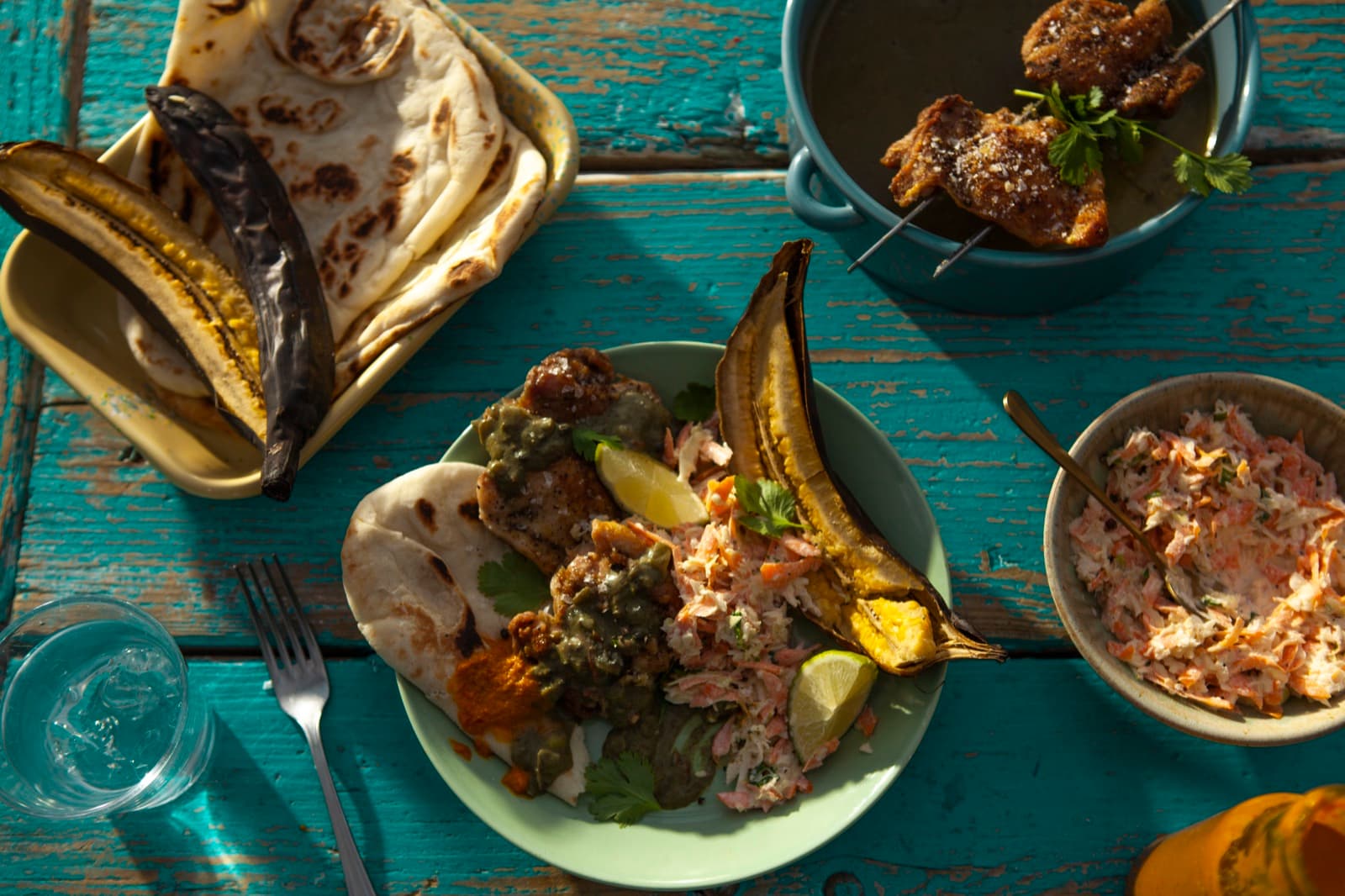 Caribbean Grilled Chicken Curry