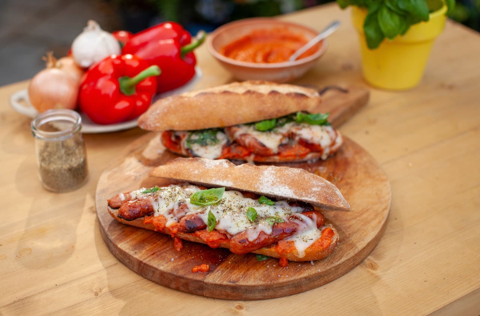 Cheesy Grilled Pizza Dogs