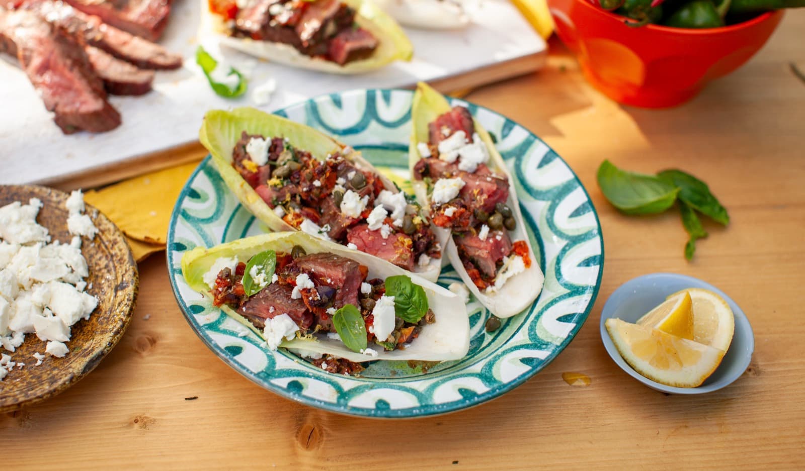 Flank Steak Endive Wraps