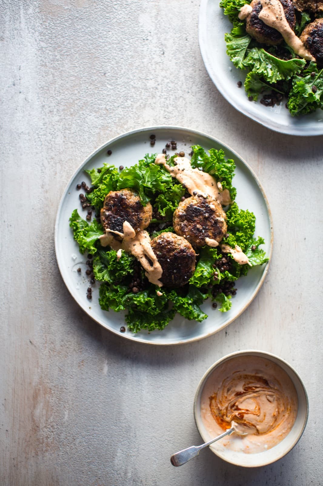 Harissa Lamb & Lentil Salad with Whipped Feta