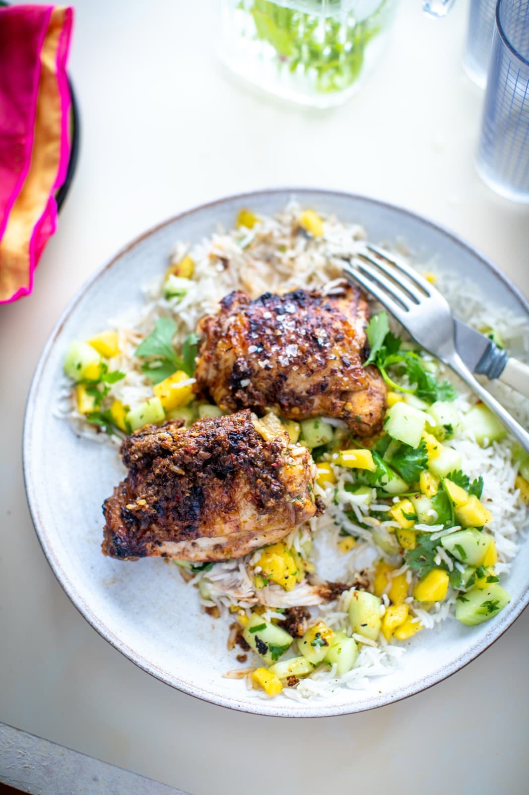 Jerk Chicken with Mango Salsa