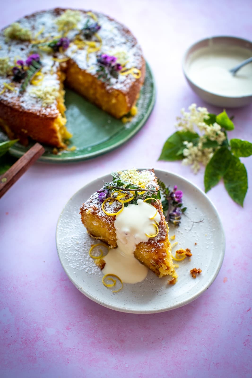 Limoncello Polenta Cake