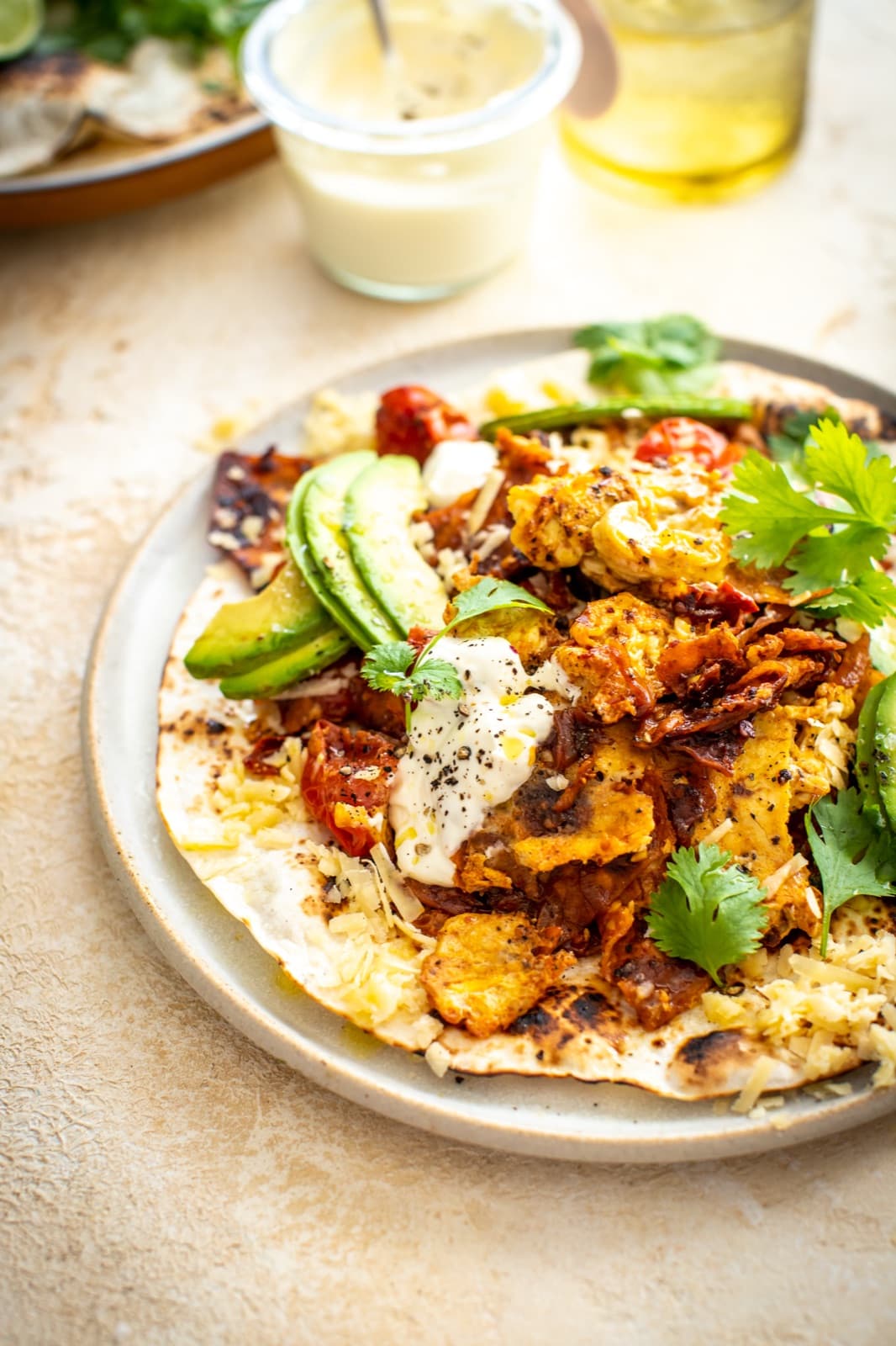Spicy Migas Eggs