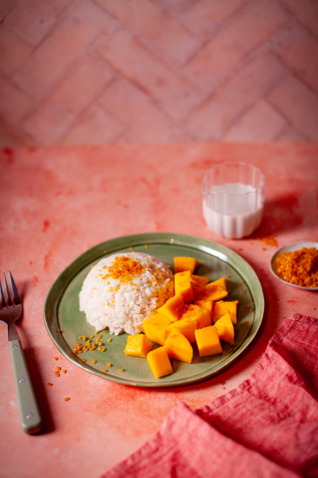 Mango and Coconut Sticky Rice Dessert