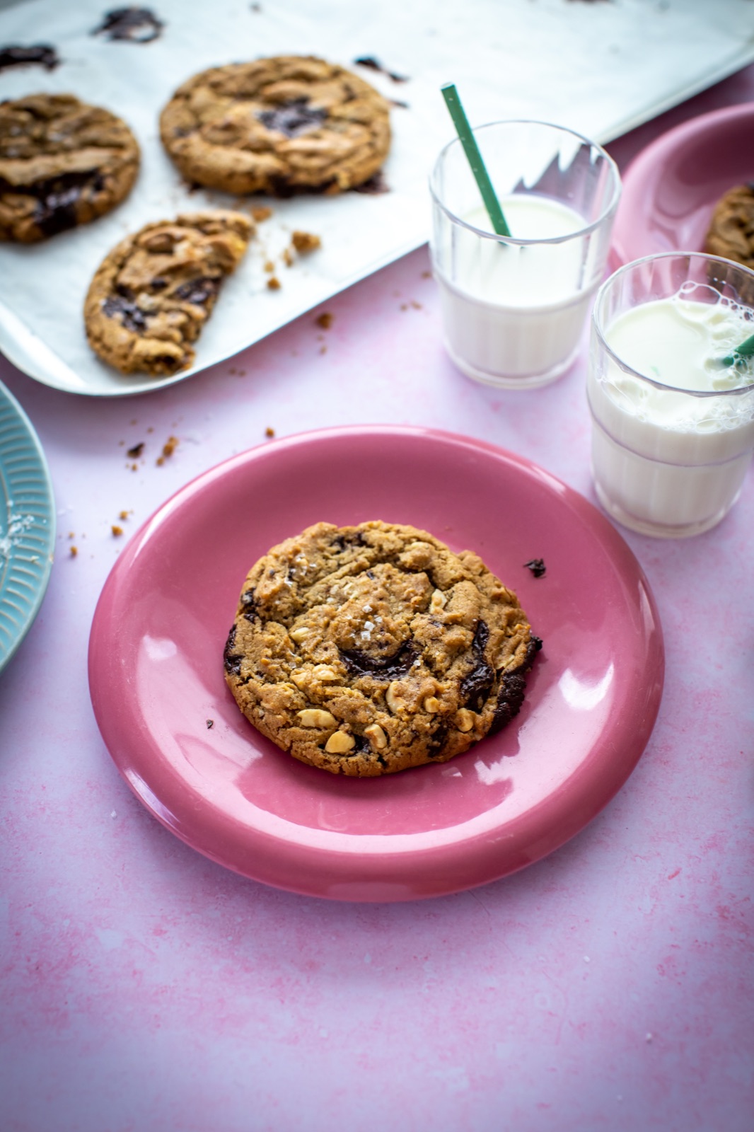 Dark Chocolate, Toasted Hazelnut & Sea Salt Cookies